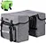 With large reflective tapes on both sides of the bike bag, providing beter visibility when night riding, convenient for short trips and long distance journeys. The extra rain cover gives you better protection for the bag and your belongings inside.